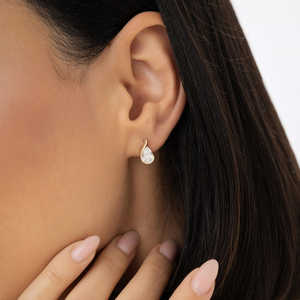 Fine Jewelry 1.50ctw 14k Pear Shaped Unique Lab Grown <b>Diamond</b> Studs Earring in 14k Yellow Gold Wholesale Products for Women - Product Image 5