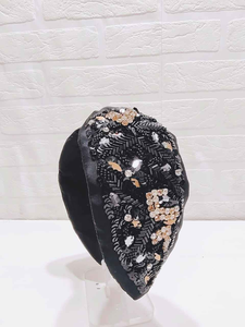 Stylish Handmade <b>Headband</b> With Multicolored Seed Beads Decorative Designer Hair Accessory For Girls And Women Premium Quality - Product Image 6