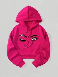 Wholesale Hot Products Custom Logo Drop Shoulder <b>Fleece</b> <b>Hoodie</b> Women Heavy Wight Plain Thick <b>Hoodie</b> Customized <b>Fleece</b> <b>Hoodie</b> - Product Image 5
