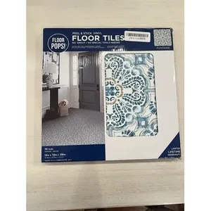 ¡Fontaine Design Peel & Stick Baldosas de vinilo Paquete de 10 12 \ "X 12 \" Floor Pops! Para suelos elegantes - Product Image 1
