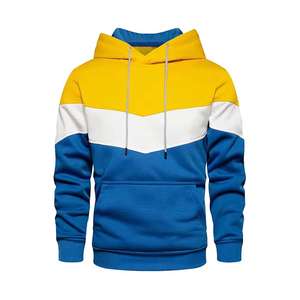 Pakistan Made <b>Trendy</b> Color Contrast <b>Hoodies</b> for Men Winter Pullover <b>Hoodies</b> Screen Printing Wholesale Fabric Supply Low Price - Product Image 3
