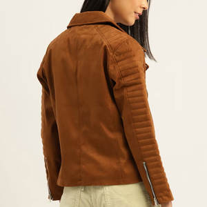 Best Wear <b>Evening</b> Leather <b>Jacket</b> <b>for</b> <b>Women</b> <b>Womens</b> Leather <b>Jacket</b> with Ribbed Cuffs Retro-Inspired Genuine Leather <b>Jacket</b> - Product Image 4