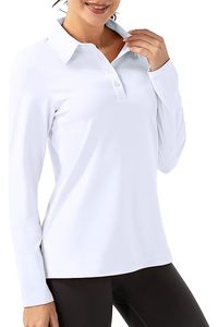 <b>Women's</b> Vintage for <b>Shirts</b> <b>Long</b> <b>Sleeve</b> 3 Button Print Casual Business Collared <b>Shirts</b> Breathable Summer Loose Golf <b>Shirts</b> 100% - Product Image 5