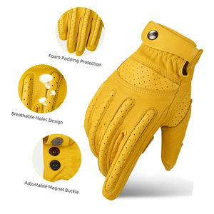 Guantes de conducción de moda hechos a medida tendencia superior antiarrugas Venta caliente calidad superior precio barato guantes con dedos completos - Product Image 2