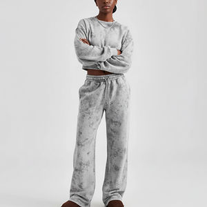 Ensemble de survêtement pour femmes, sweat-shirt confortable, pantalon, vente en gros, survêtement de sport pour femmes, ensemble de jogging à séchage rapide, personnalisation de la marque - Product Image 6