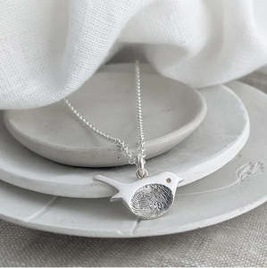 Collar de Robin chapado en oro de 14 quilates personalizado latón de estilo bonito con cadena de eslabones para latón de aniversario con chapado en oro para ella - Product Image 2