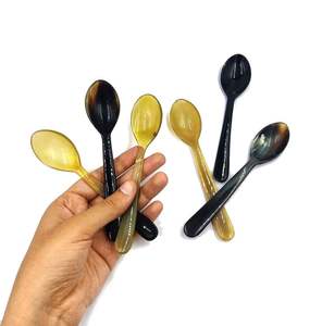 Cucharas Decorativas Art Deco de Latón Hechas a Mano con Mango Redondo para Bodas y Fiestas - Product Image 2