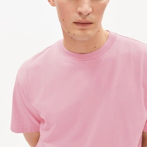 Nueva Llegada: Camiseta de Manga Corta para Hombre, 220g, Algodón, Cuello Redondo, Color Sólido, Ecológica, Secado Rápido, Estilo Casual Holgado, Gran Venta - Product Image 3