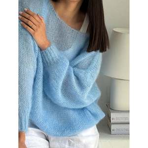 เสื้อสเวตเตอร์ไหมถักแบบลำลองสำหรับผู้หญิง พร้อมลายปักการ์ตูน - Product Image 3