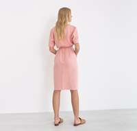 Fabricant de vêtements OEM ODM, création de marque propre, service de conception de vêtements sur mesure, faible MOQ, vêtements de haute qualité, robe formelle en lin pour femmes