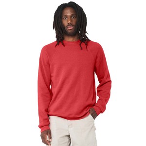 Custom 100% Cotton French Terry Causal Oversize Puff Print Unisex Raglan <b>Sweatshirt</b> - Product Image 3