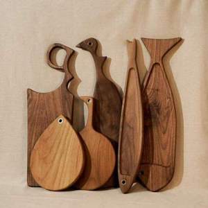 ถาดไม้และเขียงไม้ธรรมชาติสำหรับหั่นพิซซ่าสเต็กเป็นมิตรต่อสิ่งแวดล้อม - Product Image 1