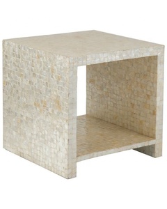 Mesa de centro de nácar de la mejor elección con soporte de acero inoxidable Diseño OEM Muebles de hotel Muebles para el hogar de Vietnam - Product Image 6