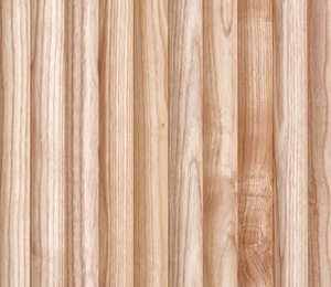 Panneaux muraux en bois cannelés modernes (mi-ronds) - Product Image 6