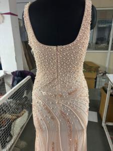 Luxury Exquisite Long Sleeve A-Line Floor-Length Maternity Wedding Dress Cape Sleeves Square Collar Beaded Sequin Formal Party - Product Image 5