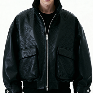 Tendance Offre Spéciale hommes veste en cuir véritable haute qualité hiver hommes veste en cuir pour vente en ligne veste pour hommes en peau de mouton - Product Image 5