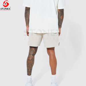 Custom Logo High Quality Cotton Sportswear <b>Track</b> Suit Set Breathable Private Label Men's <b>T</b> Shirt and Shorts - Product Image 4