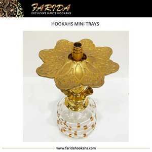 มาใหม่หรูหราอียิปต์ถาดโลหะทองเหลืองทึบแกะสลักด้วยมือเทคนิคการออกแบบที่ไม่ซ้ำกันหลายใบปรับแต่งได้ - Product Image 2