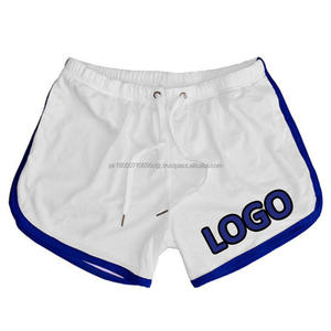 Pantalones Cortos de Malla de Poliéster/Algodón para Hombre, Gruesos y Resistentes, con Cordón Ajustable, Estampado Personalizado, Color Sólido, Ecológicos, de Cintura Alta - Product Image 4