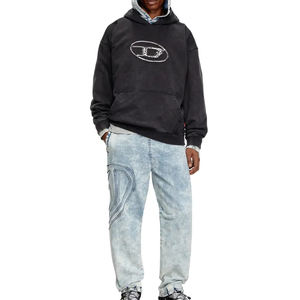 Nouvelle arrivée 100% coton éponge français Vintage lavage personnalisé imprimé Logo sweat à capuche éponge française pour hommes - Product Image 5