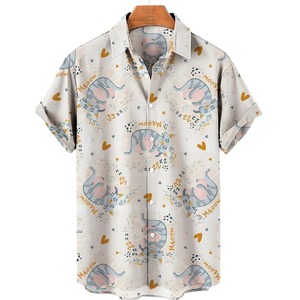 New Stylish Design <b>Half</b> <b>Sleeves</b> <b>Shirts</b> Custom Sublimation Printed Casual <b>Shirts</b> Premium Quality Breathable Men's <b>Shirts</b> - Product Image 3