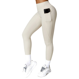 Mallas transpirables sin costuras para mujer con estampado de transferencia de calor Pantalones de entrenamiento de fitness Estampados personalizados - Product Image 1