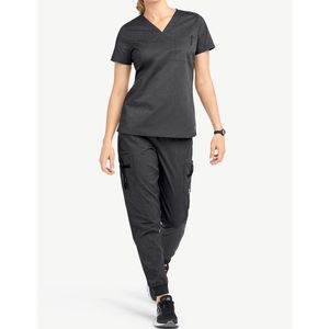 Ensembles de gommage pour femmes uniforme taille réglable coutures renforcées hôpital clinique laboratoire personnalisé en gros ensembles de gommage en vrac - Product Image 3