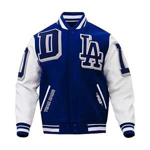 Manches en cuir pour le corps en laine de veste Varsity personnalisée | Fabricant de vestes Letterman de baseball collégial en gros - Product Image 1