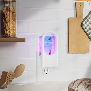 Trappola elettrica intelligente per insetti per interni Plug-In trappola per mosche insetti acchiappasogni più forte cattura mosche della frutta - Product Image 1