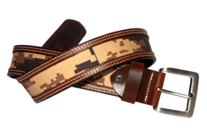 เข็มขัดโปโลแบบย้อนยุคของผู้ชายเข็มขัดหนังแท้ติดกระดุมด้านบนสุดสบายสำหรับวัยรุ่นวัยกลางคน - Product Image 2