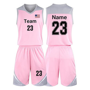 High Quality BSCI Sublimation Men's Sportswear Customized Polyester <b>Basketball</b> Uniform Plus Size Includes Logo Name Wholesale - Product Image 6