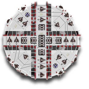 Thiết kế đặc biệt cho khai thác địa chất hiệu quả hơn cuộc sống lâu hơn bùn chế độ đường kính lớn lai đường hầm nhàm chán hộp số mang - Product Image 3