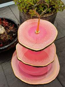 STAND DISPLAY HANDMADE DIY 3 Tier Round Shape Fruit Tray Epoxy <b>Mold</b> Tea Tray Table <b>Silicone</b> <b>Mold</b> <b>for</b> <b>Resin</b> Arts - Product Image 5