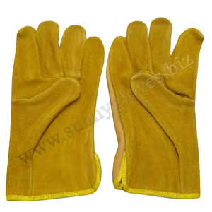 Factory Price Cowhide Leather Men Work Safety <b>Gloves</b> Industrial Construction Safety <b>Driver</b> <b>Gloves</b> - Product Image 1