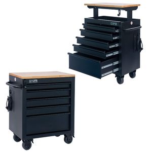 Vente en gros Armoire à outils en acier 76cm 05 tiroirs Ensemble d'outils roulants Boîte à hauteur réglable pour atelier mécanique Garage OEM ODM - Product Image 1