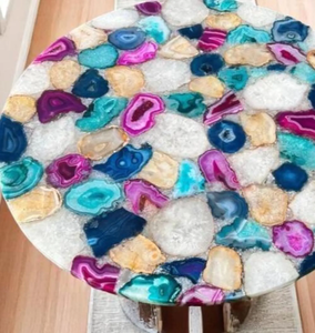 Sceau en agate poli artisanal, décoration de luxe pour la maison, motif floral religieux, résine, couleur personnalisée, haute qualité artisanale - Product Image 5