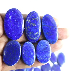 2025 Latest Natural Blue <strong>Lapis</strong> <strong>Lazuli</strong> <strong>Jaipur</strong> Factory's Cabochon Oval Shape Loose Gemstone Pendant and Ring Direct From Source - Product Image 1
