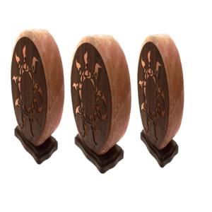 Lámpara de Sal Tallada Personalizable, Ecológica, de Material Natural Orgánico, Diseño de Flor 3D, Color Rosa, Esfera de Feng Shui, Decoración del Hogar - Product Image 6