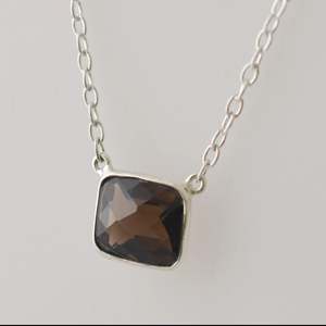 Collar de Plata de Ley 925 con Cuarzo Ahumado para Mujer, Joyería de Cristales para Navidad, Aniversario, Día de San Valentín, de Navya Craft - Product Image 3