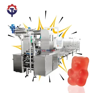 Big Capacity Full Automatic 3D Gummy Eye Ball Candy Central Filled gelatin pectin Soft Jelly Candy Making Machine