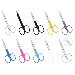 Tijeras Profesionales de Acero Inoxidable para Manicura, para Diestros, Punta Curva Afilada, Duraderas, Hoja Delgada para Cutículas y Piel Muerta - Product Image 2