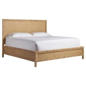 Lit Moderne Mid-Century Finition Bois Naturel - Product Image 1