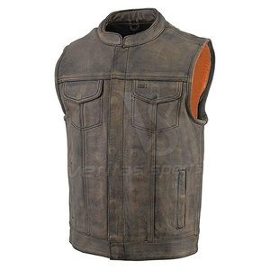 Chaleco de cuero genuino sin mangas informal de la mejor calidad para hombres y mujeres colección Otoño Invierno transpirable PK 2025 - Product Image 5