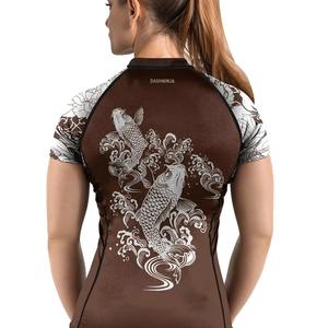 Unisex Men's <b>Rashguard</b> Spandex/Polyester Short Sleeve Lightweight Stretch Quick Dry Breathable Eco-Friendly Customizable Gym - Product Image 3