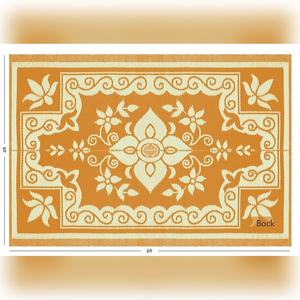 Tapis en plastique imprimé mat Chattai pour la maison, taille 6X9, marque ANAX, matériau PP, résistant aux taches, carré, premium - Product Image 4