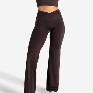 Wholesale Espresso Sculpt <b>Flared</b> <b>Leggings</b> Stretchy Smooth Sculpting High Waist New & Active Wear Fashion Gym <b>Leggings</b> For <b>Women</b> - Product Image 4