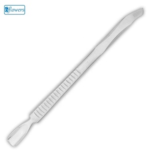 Pousse-cuticules double embout en acier inoxydable, réutilisable, outil de manucure de qualité supérieure, forme double tête, personnalisable - Product Image 1