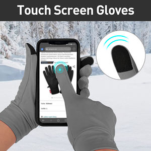 ถุงมือโพลีเอสเตอร์สำหรับผู้ชายถุงมือกีฬาผ้าโพลีเอสเตอร์กันหนาวสำหรับวิ่งกันน้ำ - Product Image 3