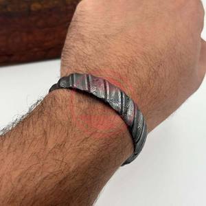 สร้อยข้อมือเหล็กดามัสกัสสำหรับผู้ชายและผู้หญิงสร้อยข้อมือเหล็กดามัสกัส - Product Image 2