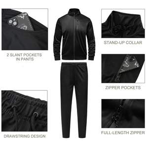 Clothing Manufacturers Custom Jogger Sets Gym Fitness Sports Loose Fit Tracksuits High Quality Baggy Sweatpants And Jacket - Product Image 6